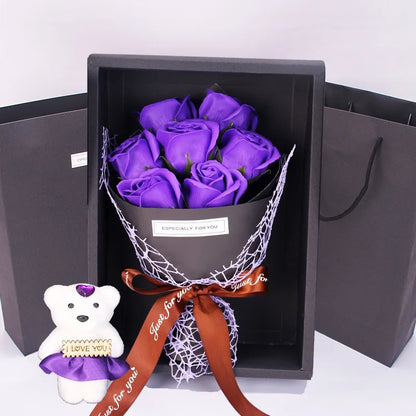 Handmade Rose Bouquet Gift Box