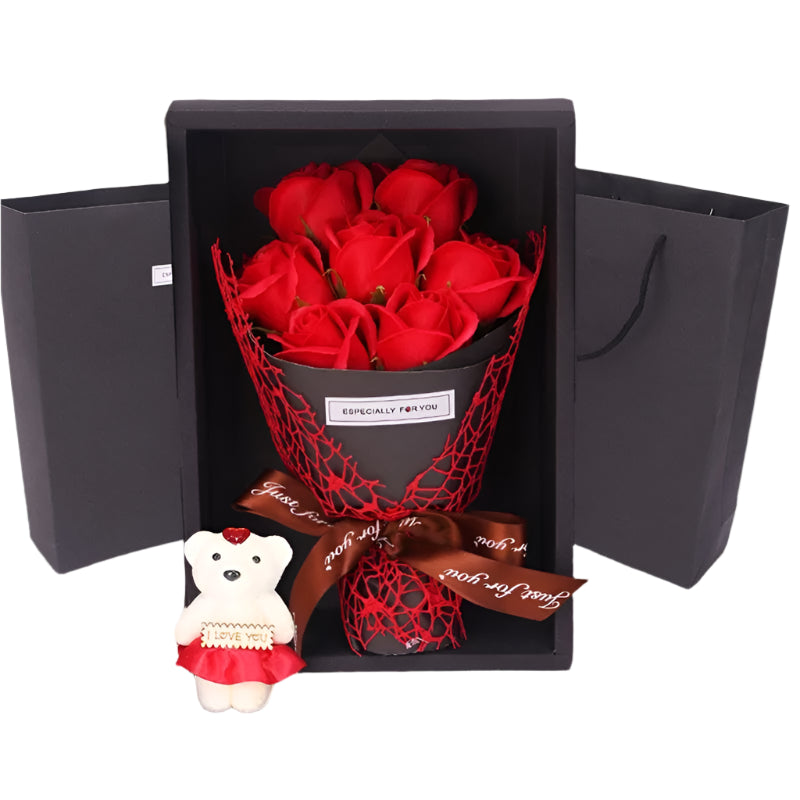 Handmade Rose Bouquet Gift Box